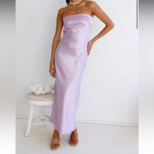 Fortunate One Gleam In Gold Maxi Dress Purple